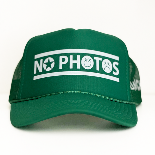 No Photos Trucker (Kelly Green)